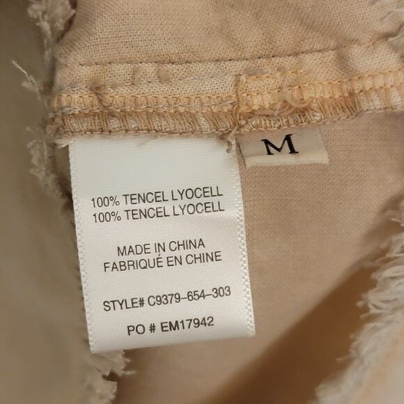 Cloth & Stone Long Sleeve Button Down Shirt Faded Ombre Distressed Medium Beachy - Picture 13 of 13